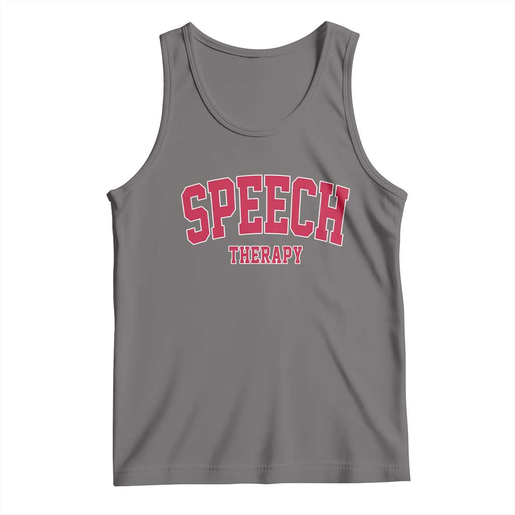 Retro Speech Therapy Tank Top Special Education Therapist Teacher Appreciation
