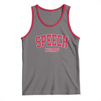 Retro Speech Therapy Tank Top Special Education Therapist Teacher Appreciation