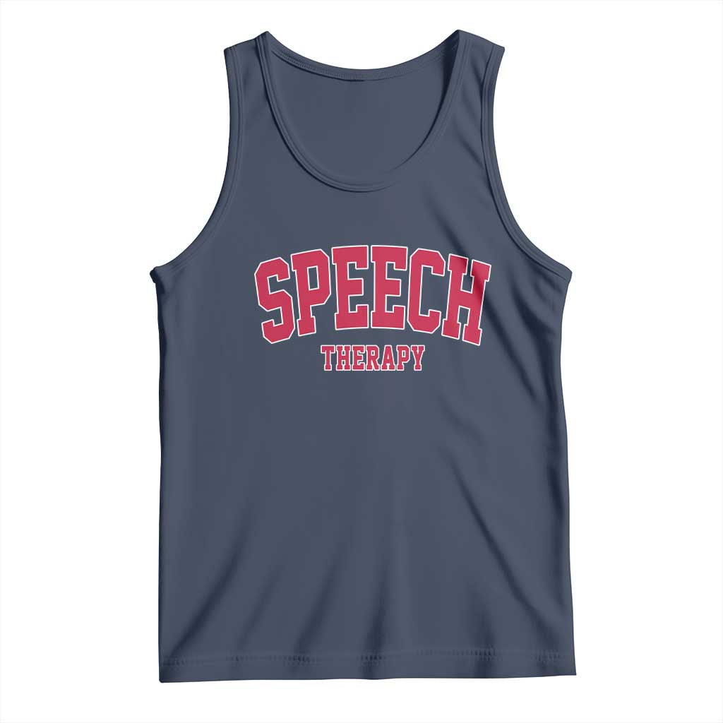 Retro Speech Therapy Tank Top Special Education Therapist Teacher Appreciation