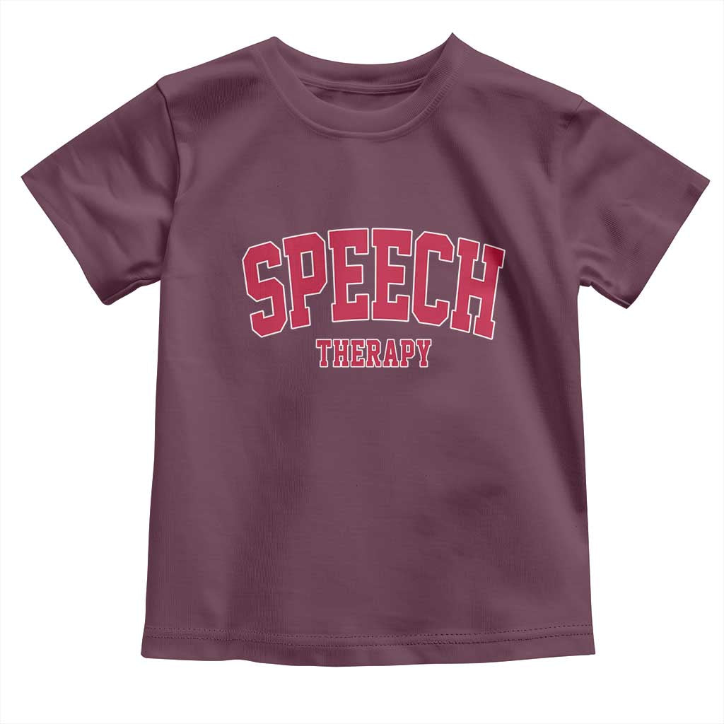 Retro Speech Therapy Toddler T Shirt Special Education Therapist Teacher Appreciation