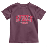 Retro Speech Therapy Toddler T Shirt Special Education Therapist Teacher Appreciation