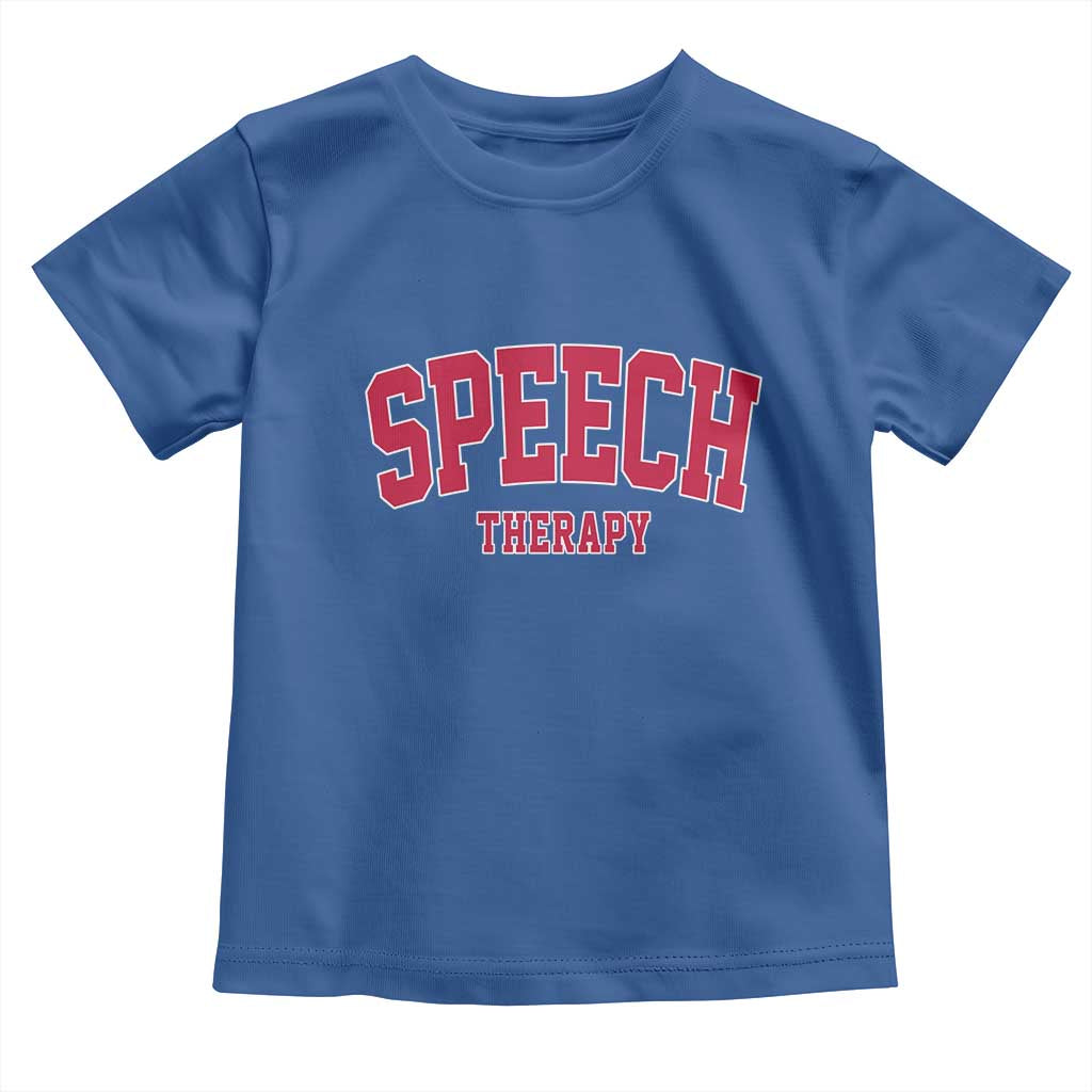 Retro Speech Therapy Toddler T Shirt Special Education Therapist Teacher Appreciation
