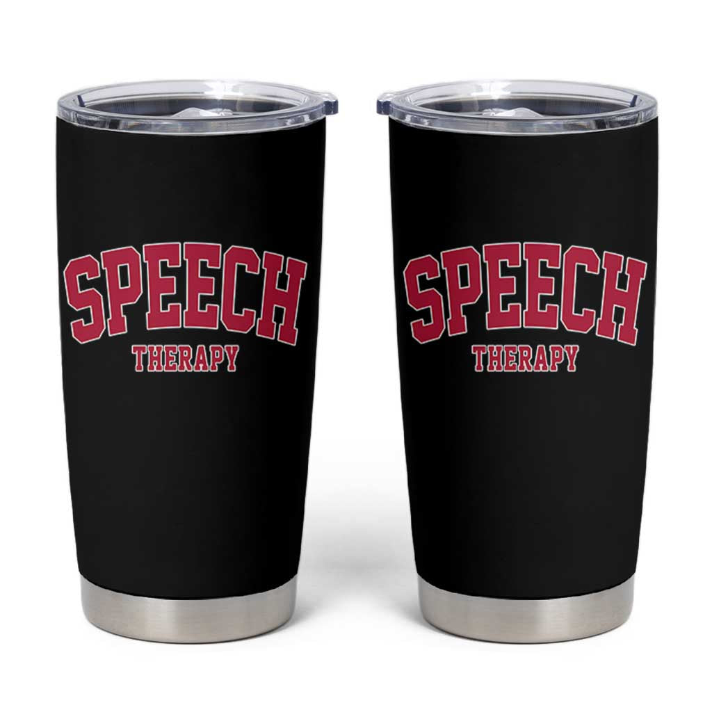 Retro Speech Therapy Tumbler Cup Special Education Therapist Teacher Appreciation