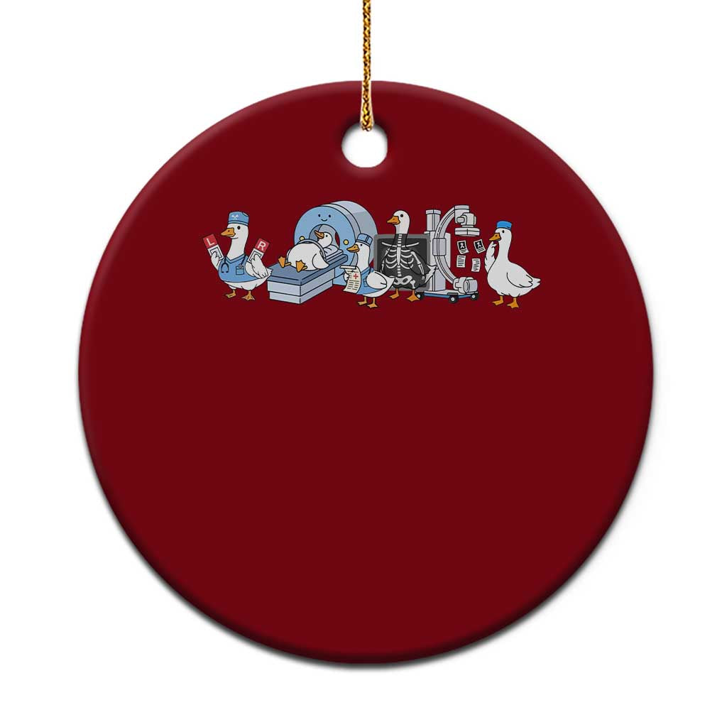 Radiologic Technologist Goose Ceramic Ornament Funny X-Ray Tech CT MRI Gooses