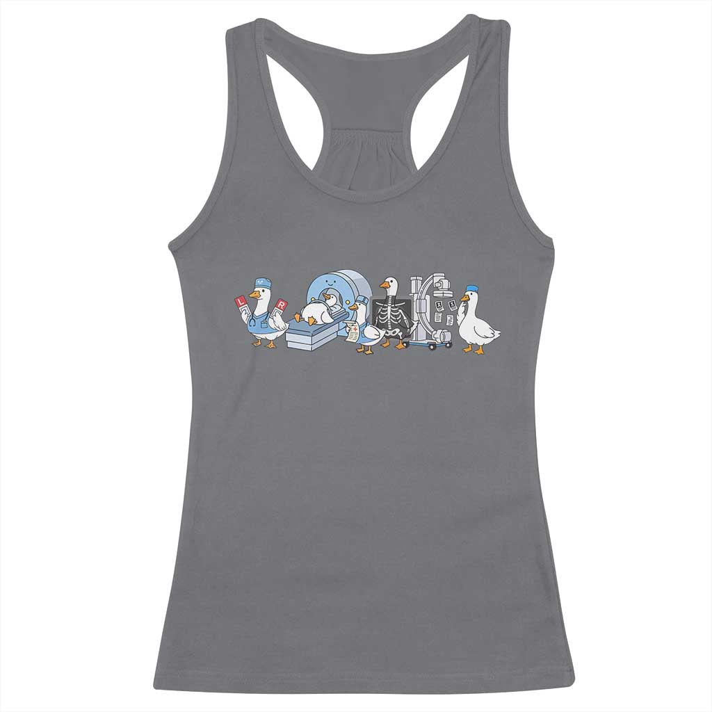 Radiologic Technologist Goose Racerback Tank Top Funny X-Ray Tech CT MRI Gooses
