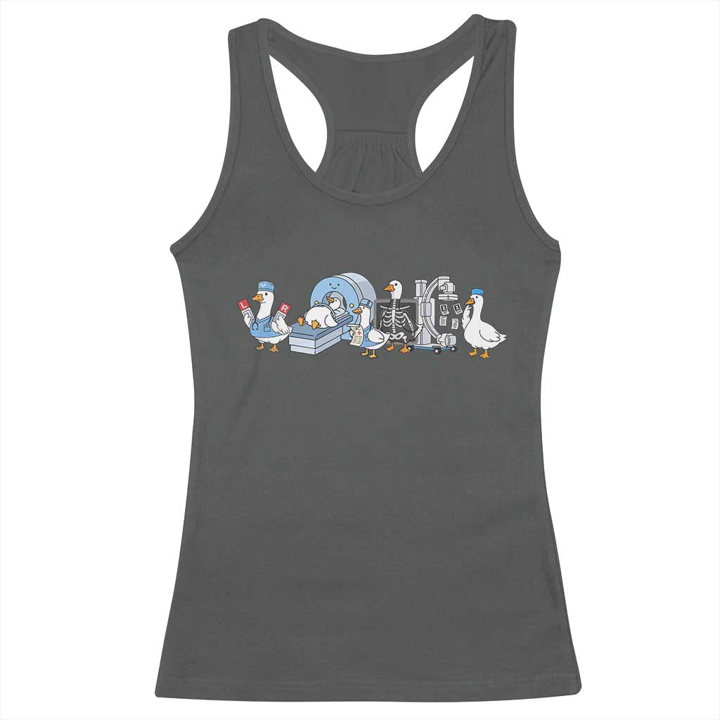 Radiologic Technologist Goose Racerback Tank Top Funny X-Ray Tech CT MRI Gooses