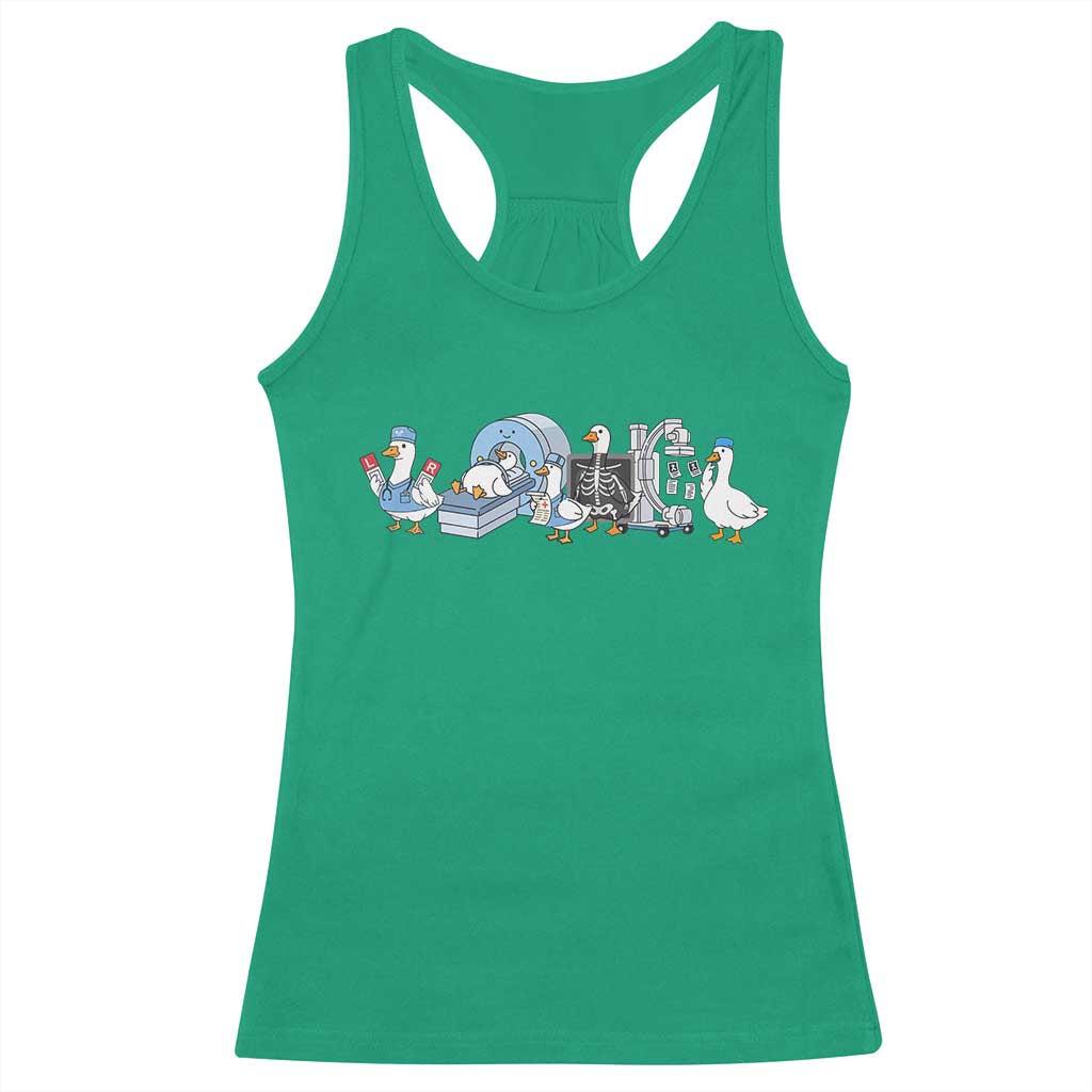 Radiologic Technologist Goose Racerback Tank Top Funny X-Ray Tech CT MRI Gooses
