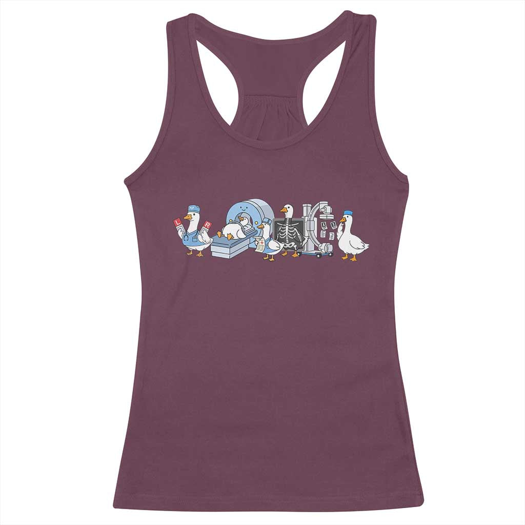 Radiologic Technologist Goose Racerback Tank Top Funny X-Ray Tech CT MRI Gooses
