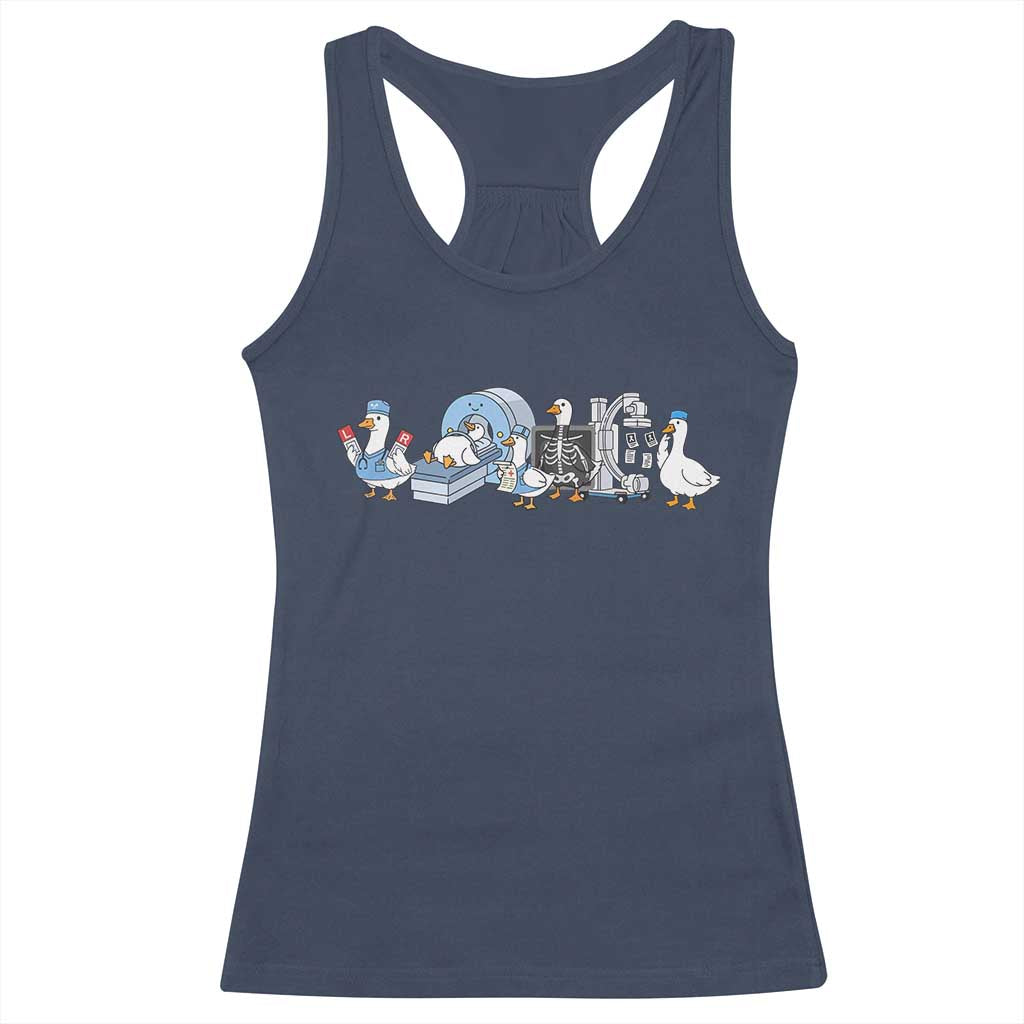 Radiologic Technologist Goose Racerback Tank Top Funny X-Ray Tech CT MRI Gooses