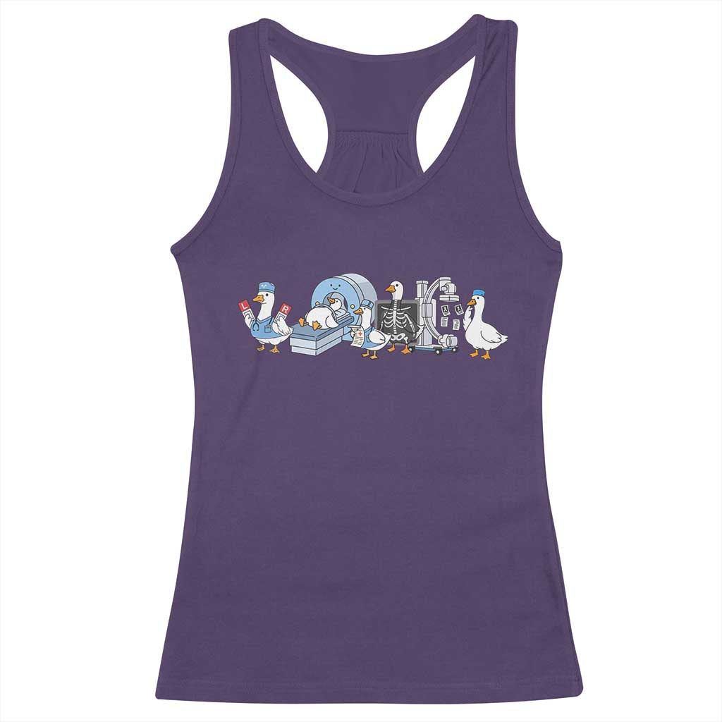 Radiologic Technologist Goose Racerback Tank Top Funny X-Ray Tech CT MRI Gooses