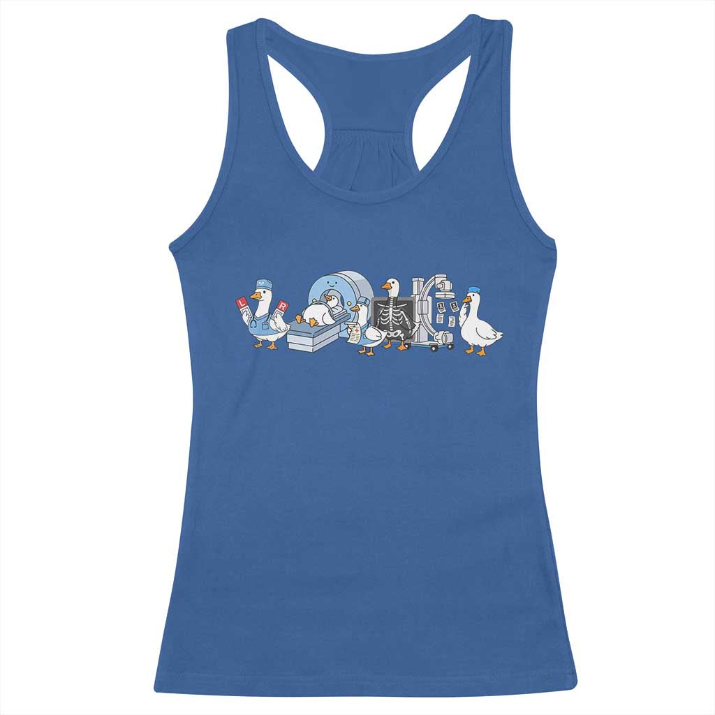 Radiologic Technologist Goose Racerback Tank Top Funny X-Ray Tech CT MRI Gooses