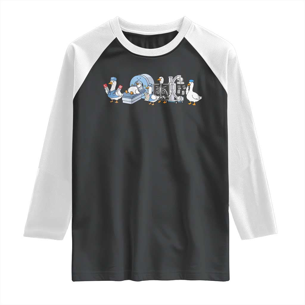 Radiologic Technologist Goose Raglan Shirt Funny X-Ray Tech CT MRI Gooses