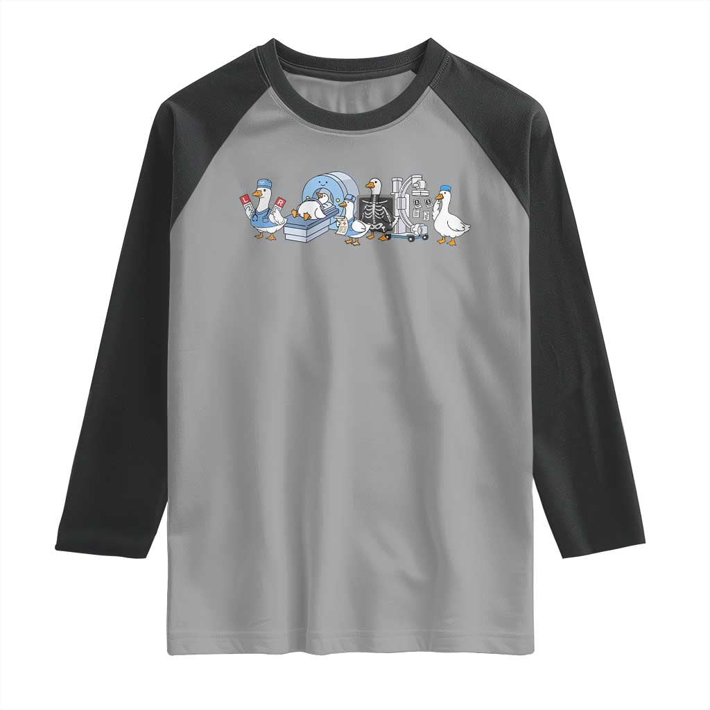 Radiologic Technologist Goose Raglan Shirt Funny X-Ray Tech CT MRI Gooses
