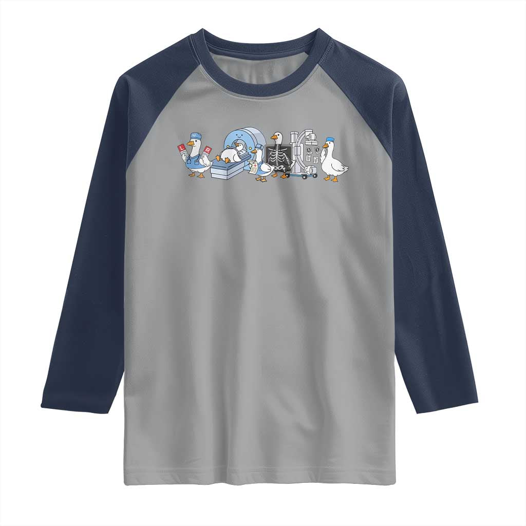 Radiologic Technologist Goose Raglan Shirt Funny X-Ray Tech CT MRI Gooses