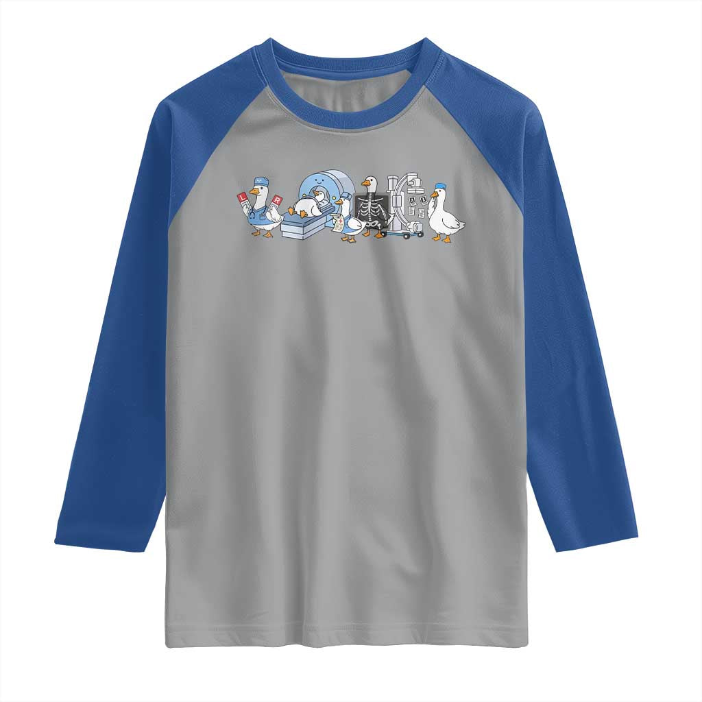 Radiologic Technologist Goose Raglan Shirt Funny X-Ray Tech CT MRI Gooses