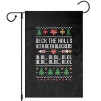 Funny Nurse Ugly Xmas Garden Flag Deck The Hall With Beta Blockers - Wonder Print Shop