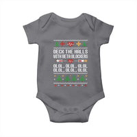 Funny Nurse Ugly Xmas Baby Onesie Deck The Hall With Beta Blockers - Wonder Print Shop