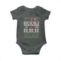 Funny Nurse Ugly Xmas Baby Onesie Deck The Hall With Beta Blockers - Wonder Print Shop