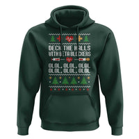 Funny Nurse Ugly Xmas Hoodie Deck The Hall With Beta Blockers - Wonder Print Shop