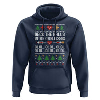 Funny Nurse Ugly Xmas Hoodie Deck The Hall With Beta Blockers - Wonder Print Shop