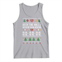 Funny Nurse Ugly Xmas Tank Top Deck The Hall With Beta Blockers - Wonder Print Shop