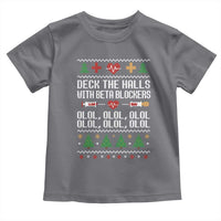 Funny Nurse Ugly Xmas Toddler T Shirt Deck The Hall With Beta Blockers - Wonder Print Shop