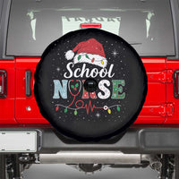 Christmas School Nurse Spare Tire Cover Xmas Lights Red Santa Hat Crew Nurse - Wonder Print Shop