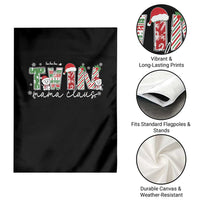 Christmas Twin Mama Claus Garden Flag Pregnancy Announcement - Wonder Print Shop