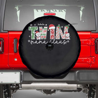 Christmas Twin Mama Claus Spare Tire Cover Pregnancy Announcement - Wonder Print Shop