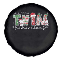 Christmas Twin Mama Claus Spare Tire Cover Pregnancy Announcement - Wonder Print Shop