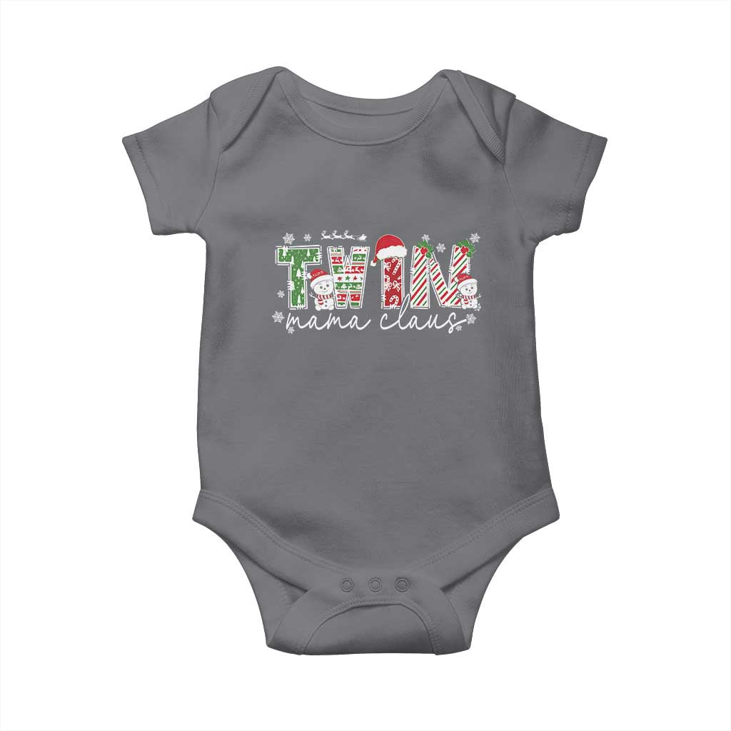 Christmas Twin Mama Claus Baby Onesie Pregnancy Announcement - Wonder Print Shop