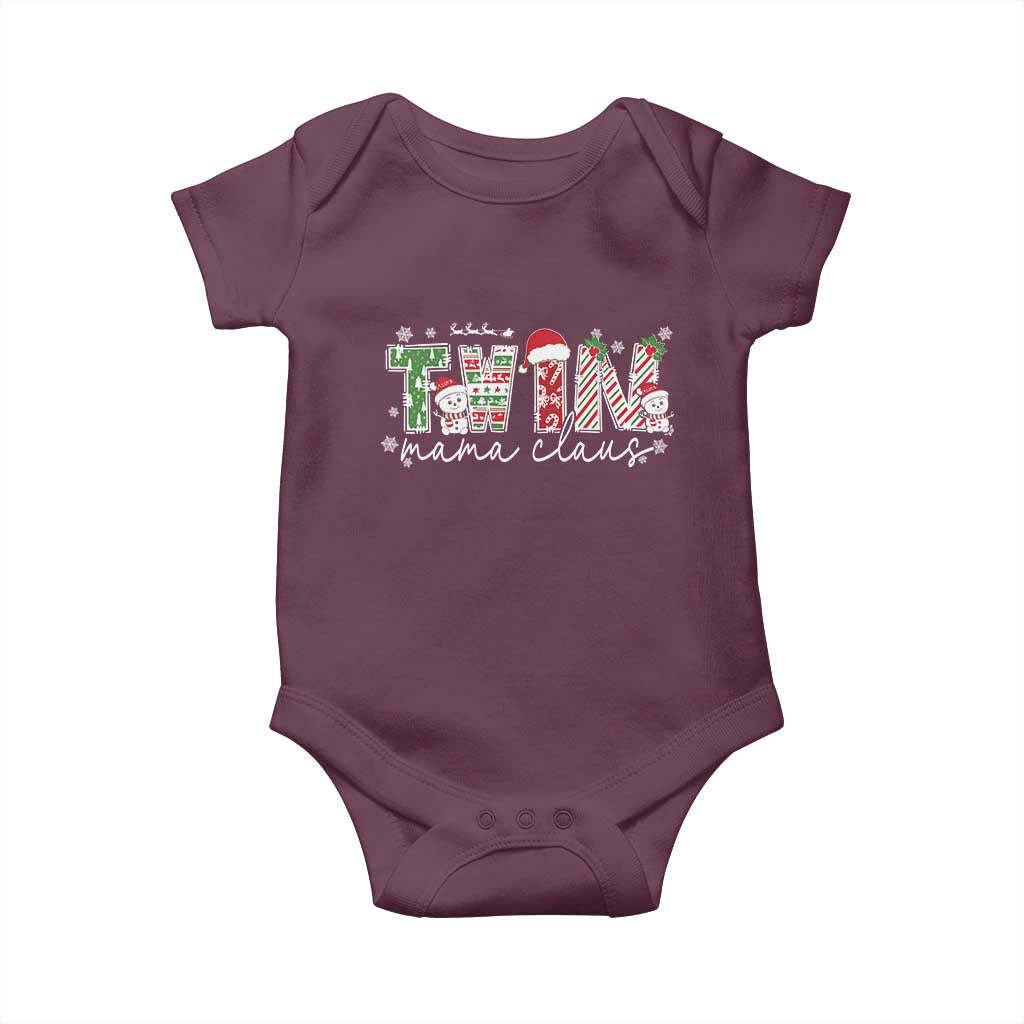 Christmas Twin Mama Claus Baby Onesie Pregnancy Announcement - Wonder Print Shop