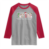 Christmas Twin Mama Claus Raglan Shirt Pregnancy Announcement - Wonder Print Shop