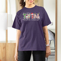 Christmas Twin Mama Claus T Shirt For Women Pregnancy Announcement - Wonder Print Shop
