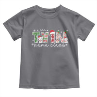 Christmas Twin Mama Claus Toddler T Shirt Pregnancy Announcement - Wonder Print Shop