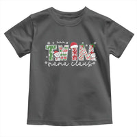 Christmas Twin Mama Claus Toddler T Shirt Pregnancy Announcement - Wonder Print Shop