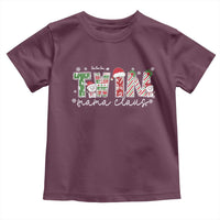 Christmas Twin Mama Claus Toddler T Shirt Pregnancy Announcement - Wonder Print Shop