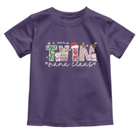 Christmas Twin Mama Claus Toddler T Shirt Pregnancy Announcement - Wonder Print Shop