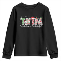 Christmas Twin Mama Claus Youth Sweatshirt Pregnancy Announcement - Wonder Print Shop