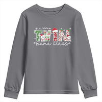 Christmas Twin Mama Claus Youth Sweatshirt Pregnancy Announcement - Wonder Print Shop