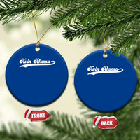 Twin Mama Ceramic Ornament Pregnancy Announcement New Mom Gift