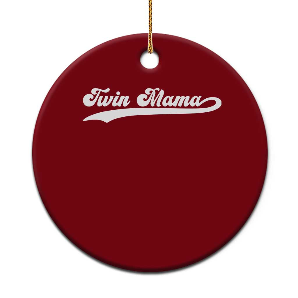 Twin Mama Ceramic Ornament Pregnancy Announcement New Mom Gift
