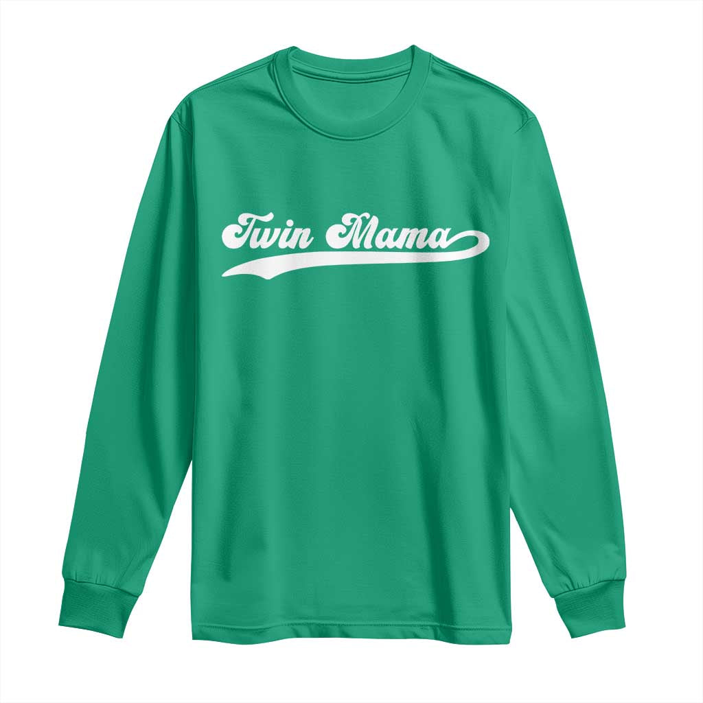 Twin Mama Long Sleeve Shirt Pregnancy Announcement New Mom Gift