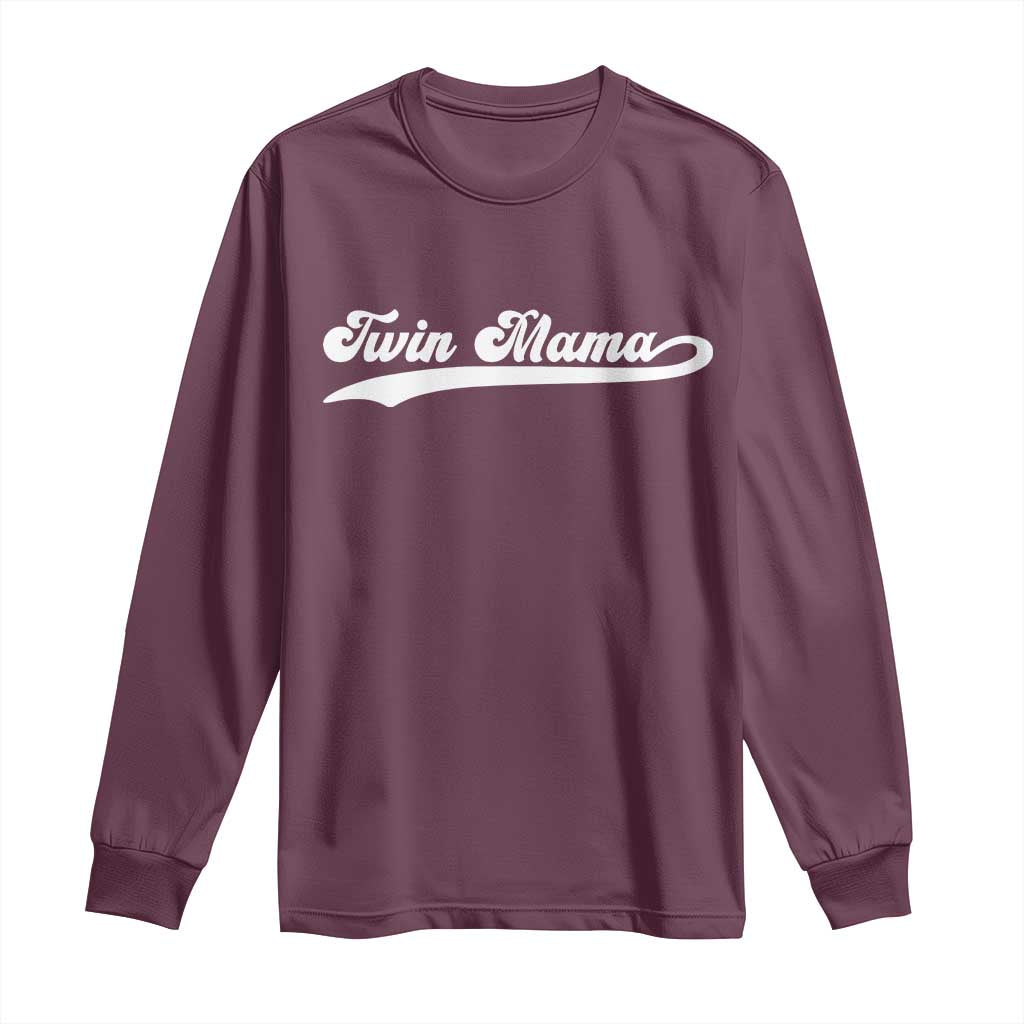 Twin Mama Long Sleeve Shirt Pregnancy Announcement New Mom Gift
