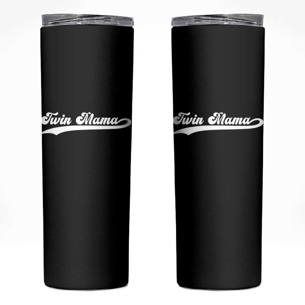 Twin Mama Skinny Tumbler Pregnancy Announcement New Mom Gift