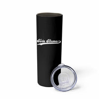 Twin Mama Skinny Tumbler Pregnancy Announcement New Mom Gift