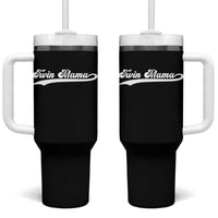 Twin Mama Tumbler With Handle Pregnancy Announcement New Mom Gift