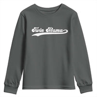 Twin Mama Youth Sweatshirt Pregnancy Announcement New Mom Gift