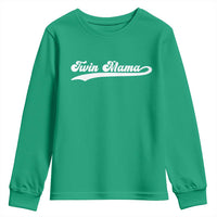 Twin Mama Youth Sweatshirt Pregnancy Announcement New Mom Gift