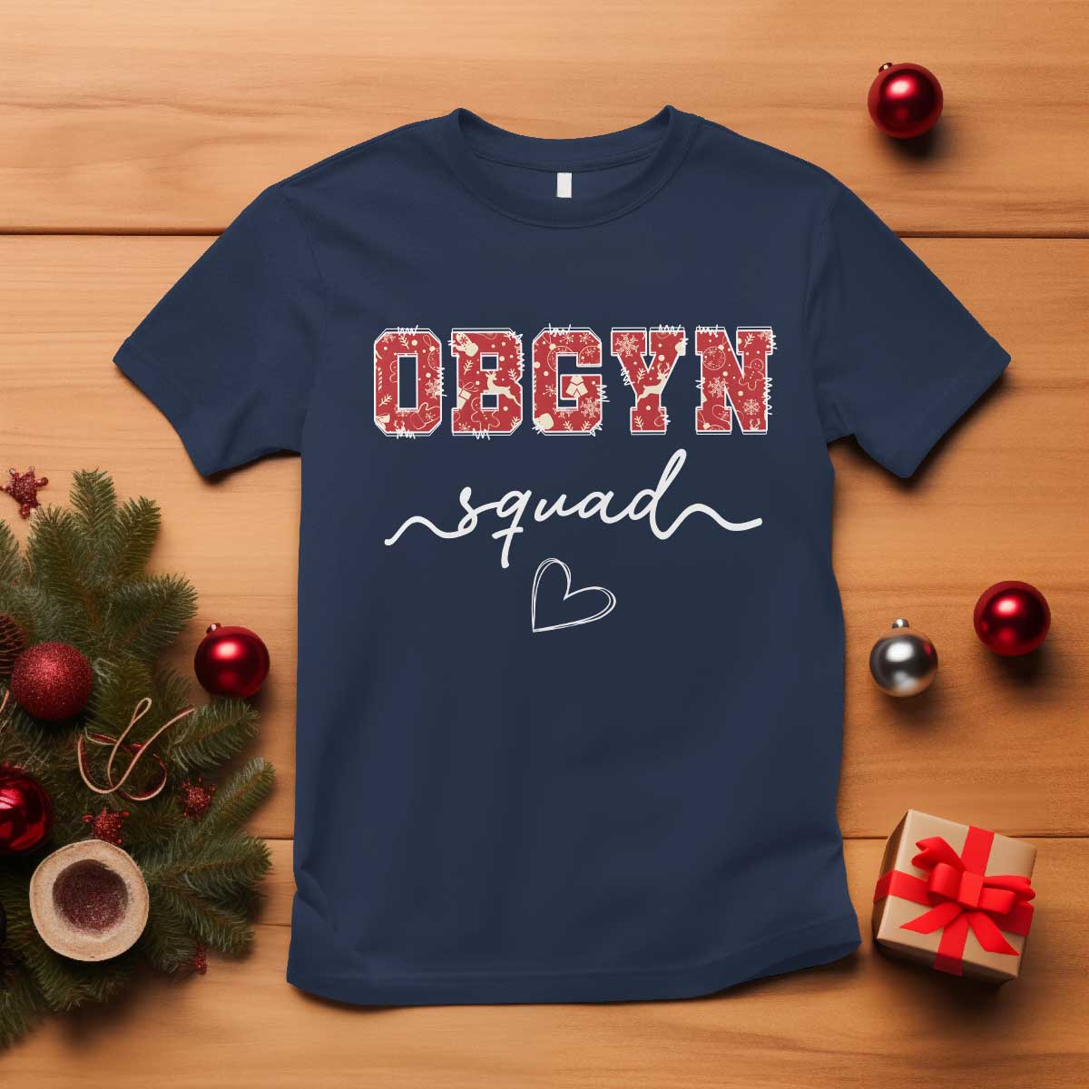 Christmas OBGYN Squad T Shirt Obstetrics And Gynecology Nurse - Wonder Print Shop